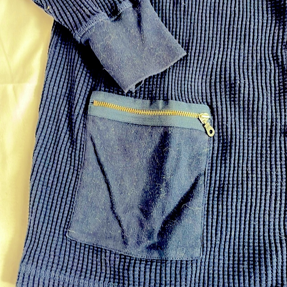 Excellent pre-owned condition Two Dog Island Women’s XL Blue Textured Cardigab - Picture 3 of 4
